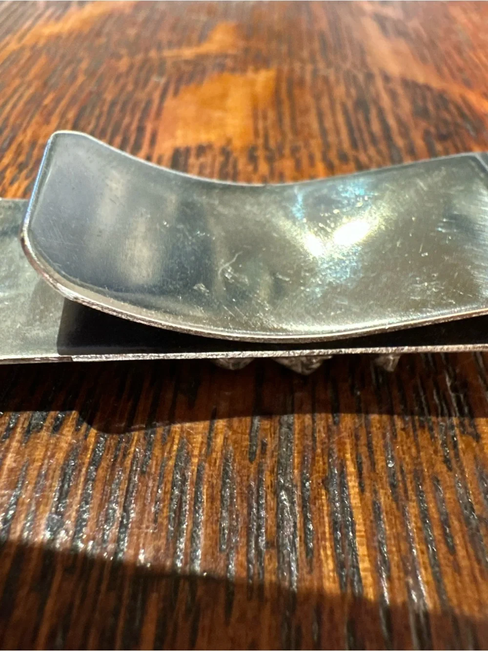 VTG Native American Sterling Silver MOP Turquoise Peyote Water Bird Money Clip